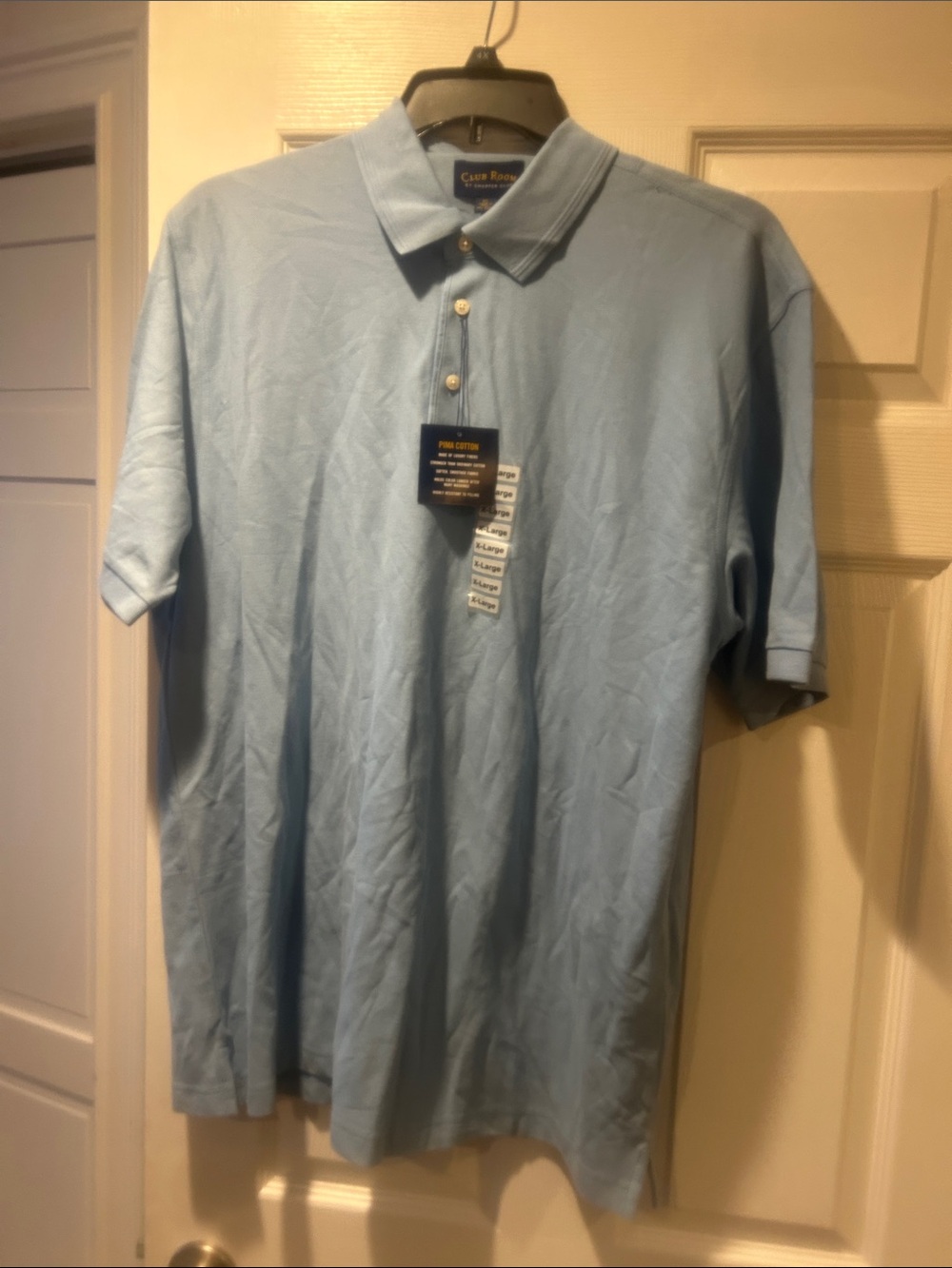 NWT Sz xl blue polo by club room/charter club